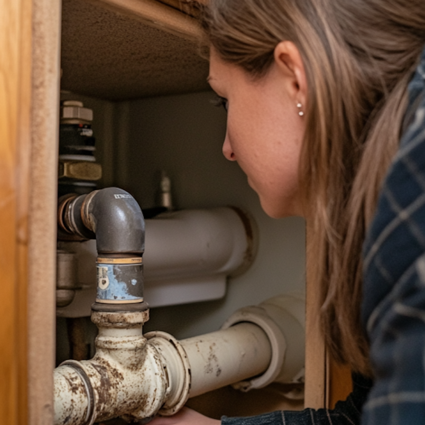 Clean out areas underneath sinks where moisture tends to accumulate