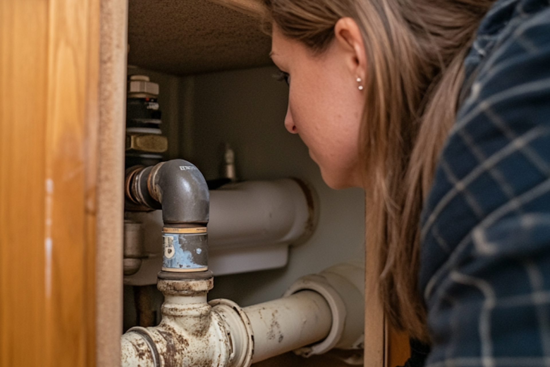 Clean out areas underneath sinks where moisture tends to accumulate