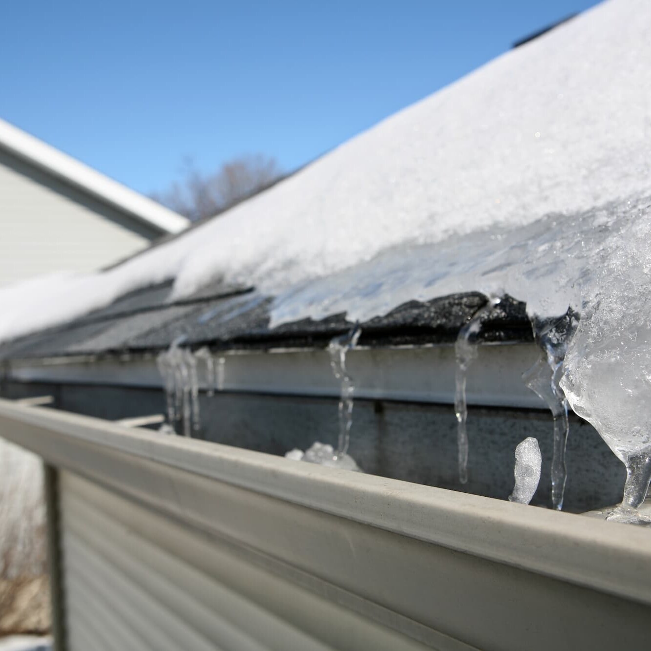 Snow damage roof Mountain to Valley Home Inspections