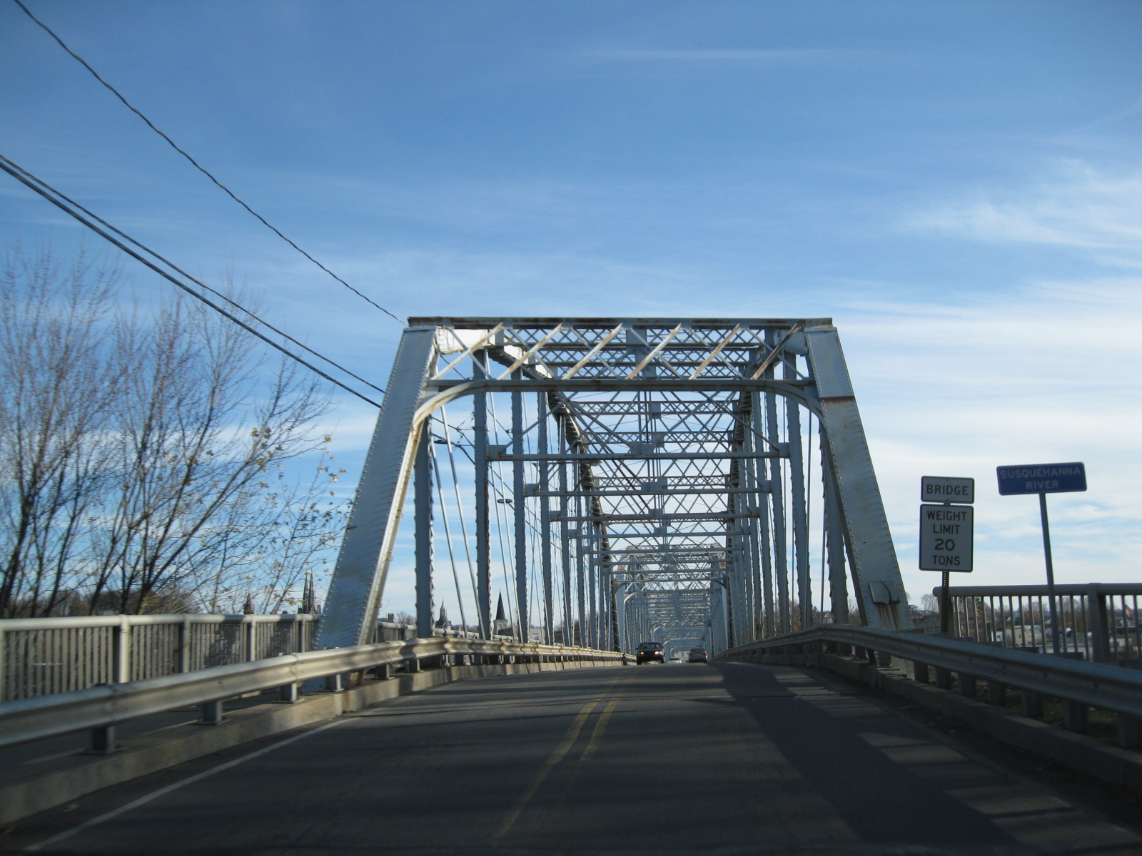 Firefighters' Memorial Bridge crossing the Susquehanna River at West Pittston