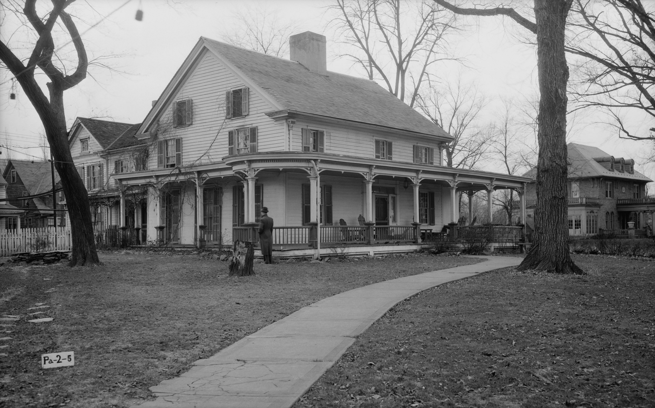 Early-1900s homes on a residential street in Forty Fort