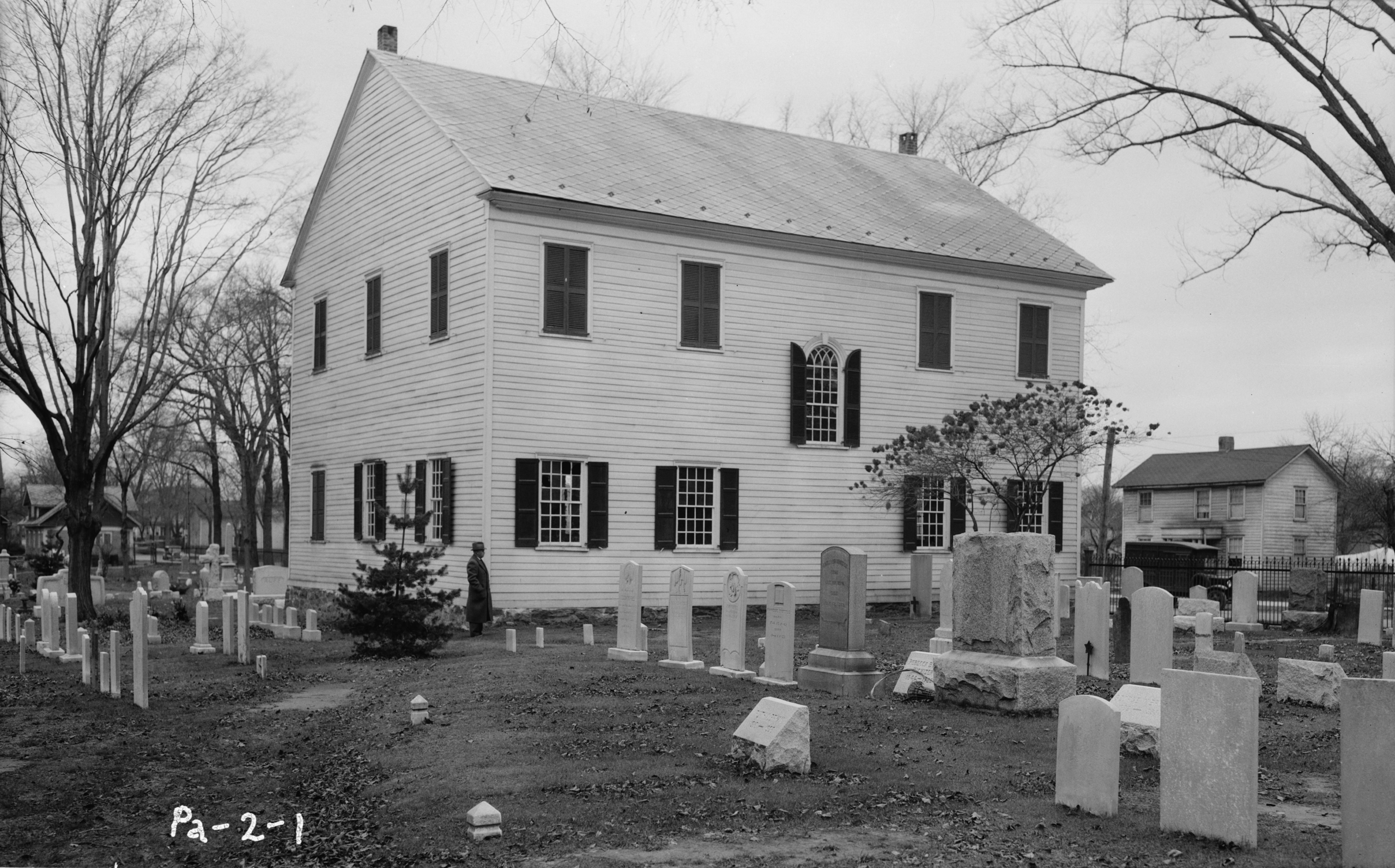 The 1807 Forty Fort Meetinghouse at River Street and Wyoming Avenue